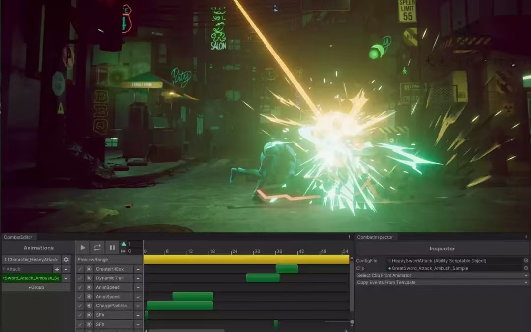 Unity3D 技能/动作游戏的编辑器 CombatEditor  v1.0.2